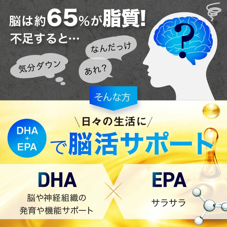 【 ハイブリッド DHA +EPA ビタミンE 90粒1か月分 】DHA EPA含有サプリ オメガ3 国産マグロ使用