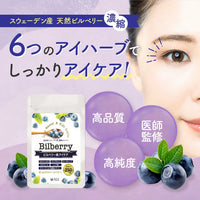 【 ビルベリー美アイケア 120粒1か月分 】野草 無農薬ビルベリー使用 天然ビルベリー&ルテイン スウェーデン産