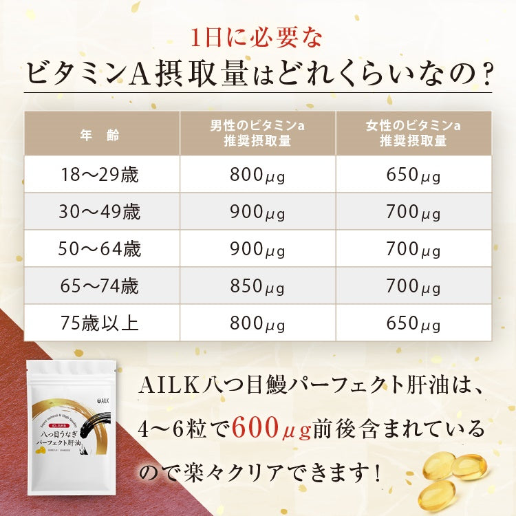 【 八つ目うなぎパーフェクト肝油 120粒1か月分 】ヤツメウナギ サプリメント